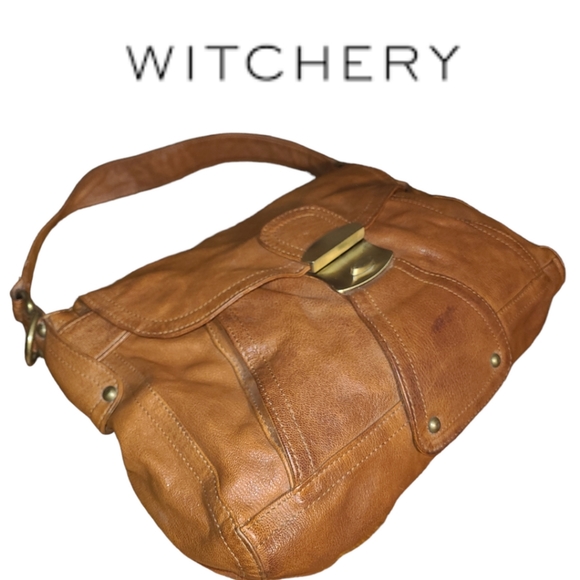 Leather Australian WITCHERY Shoulder Satchel Bag - Picture 3 of 13